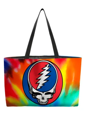 Rocksax Grateful Dead Webbing Handled Beach/Shopper Bag - Steal Your Face