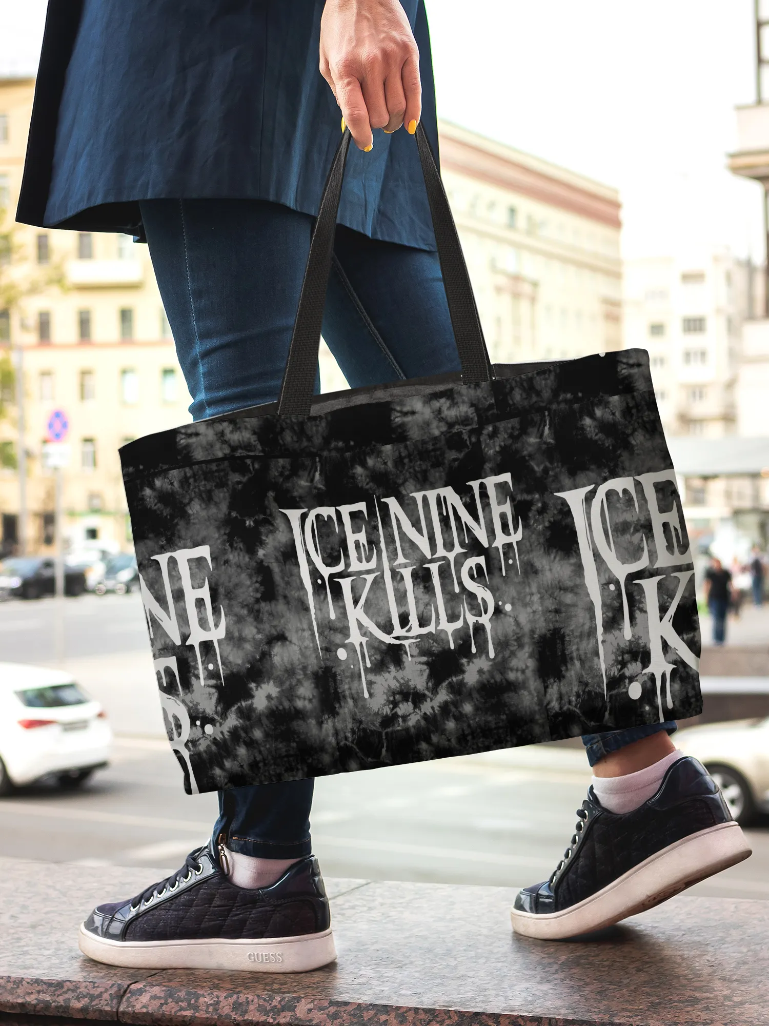 Rocksax Ice Nine Kills Webbing Handled Breach/Shopper Bag - Drippy Logo