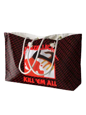 Rocksax Metallica Rope Handled Beach Bag - Kill Um All