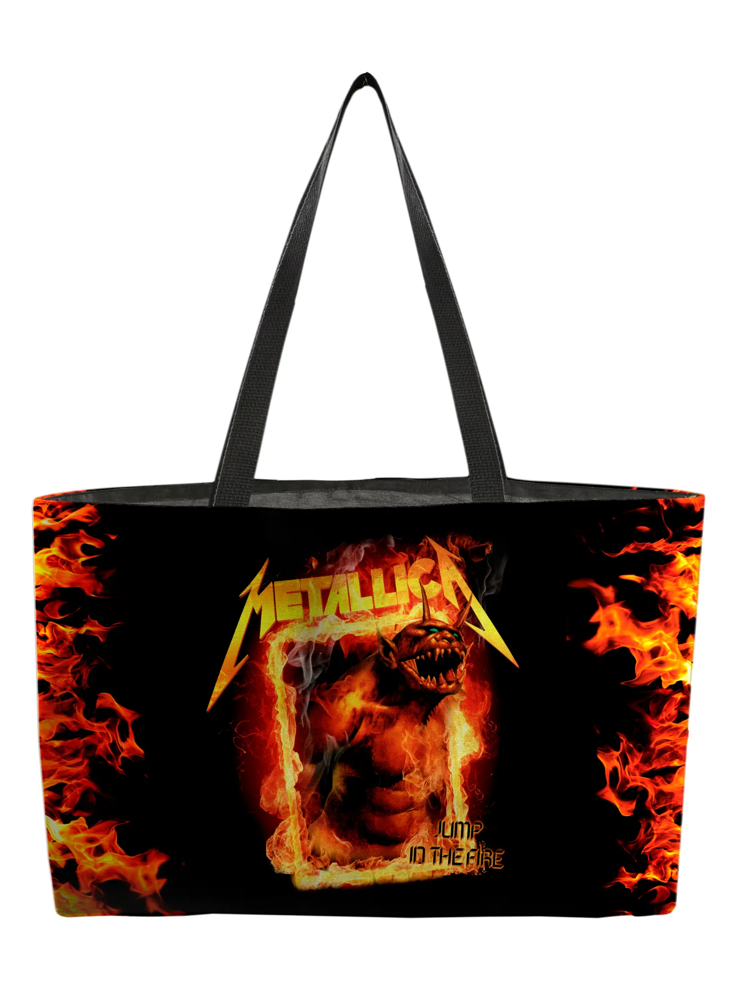 Rocksax Metallica Webbing Handled Beach/Shopper Bag - Fire