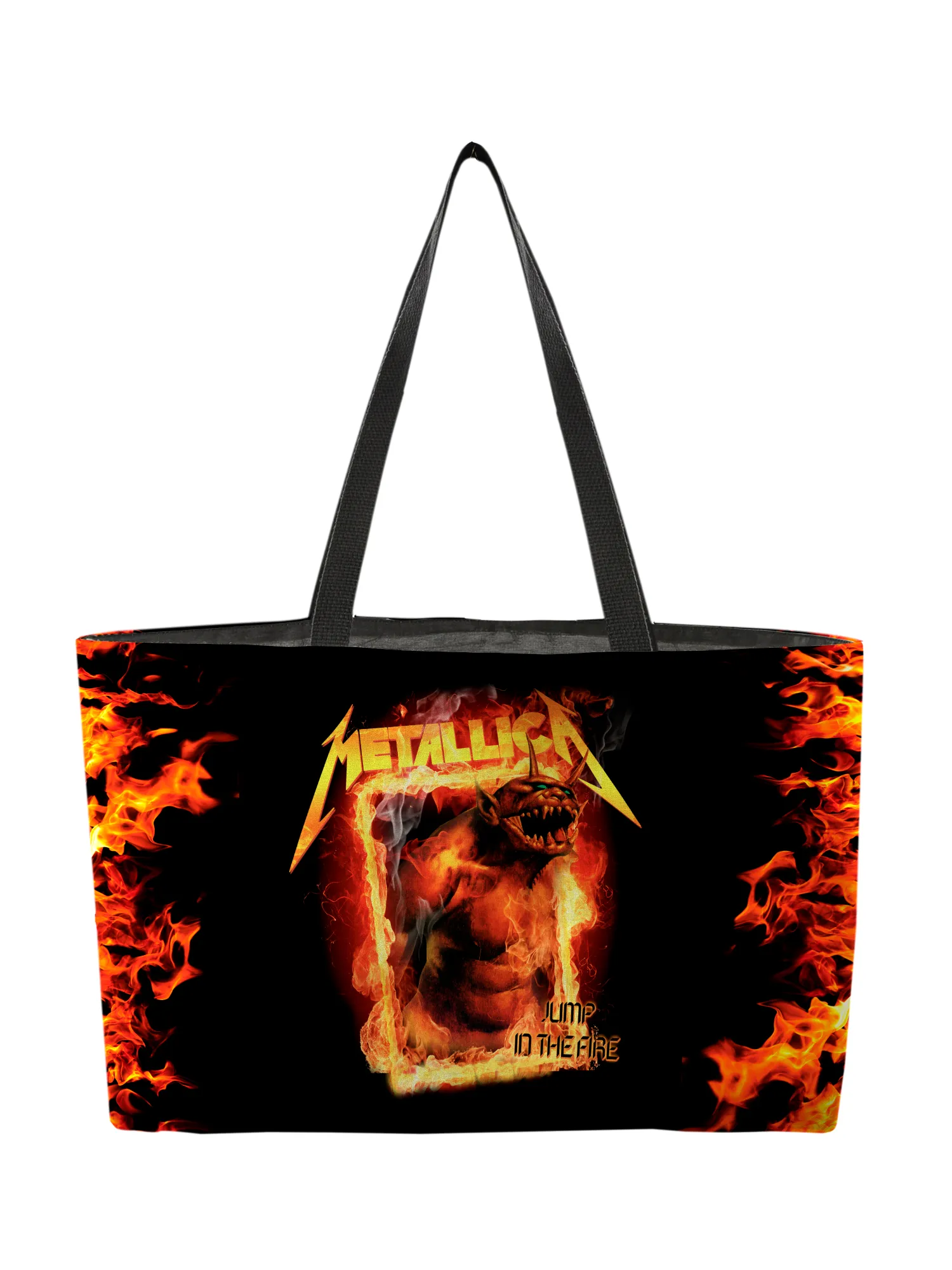 Rocksax Metallica Webbing Handled Beach/Shopper Bag - Fire