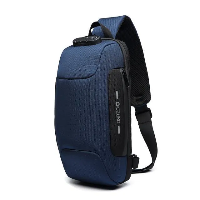 Sling Bag Crossbody Anti-Theft Lockable