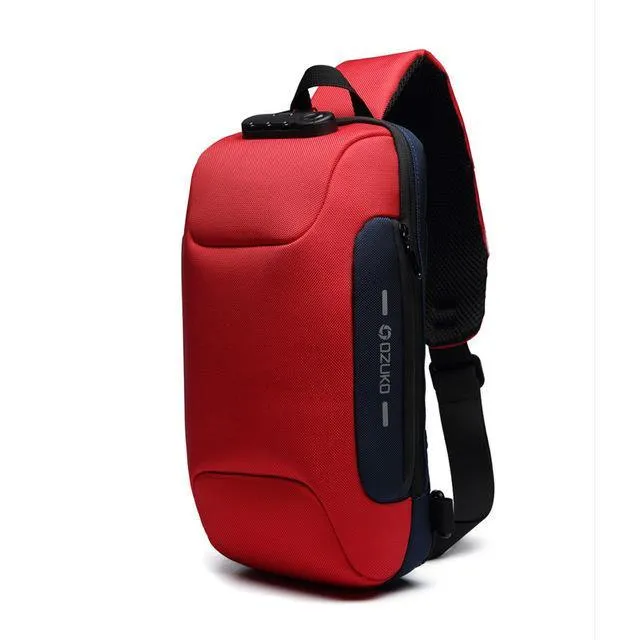 Sling Bag Crossbody Anti-Theft Lockable