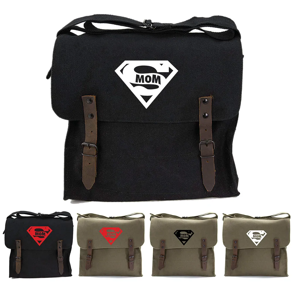 Super Mom Army Heavyweight Canvas Medic Shoulder Bag