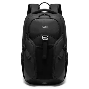 THE CLOWNFISH Anti-Theft Laptop Backpack | USB Charging | 16L | Black