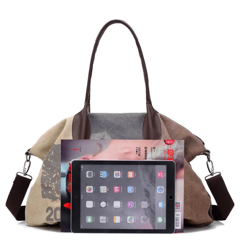 Tote bag single shoulder messenger bag casual lady graffiti big bag