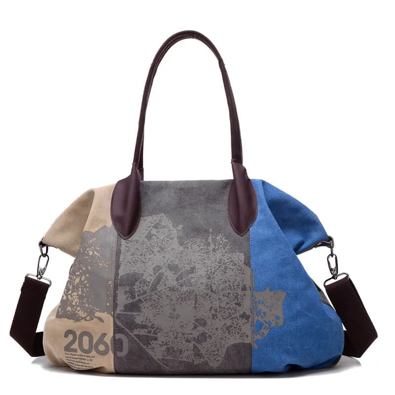 Tote bag single shoulder messenger bag casual lady graffiti big bag