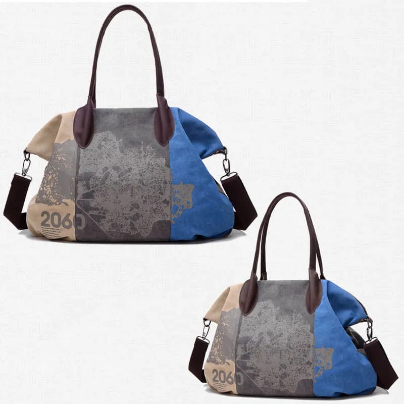Tote bag single shoulder messenger bag casual lady graffiti big bag