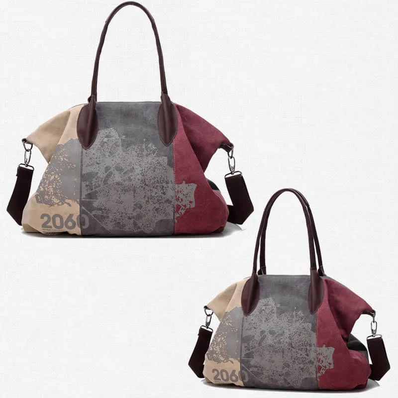 Tote bag single shoulder messenger bag casual lady graffiti big bag