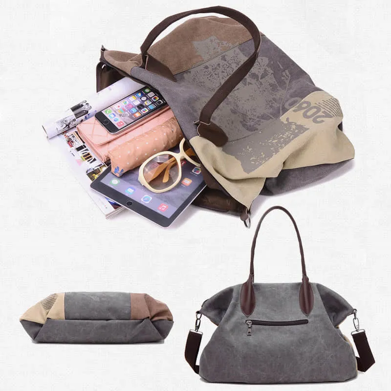 Tote bag single shoulder messenger bag casual lady graffiti big bag