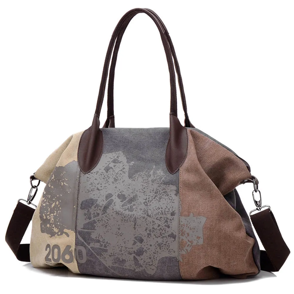 Tote bag single shoulder messenger bag casual lady graffiti big bag