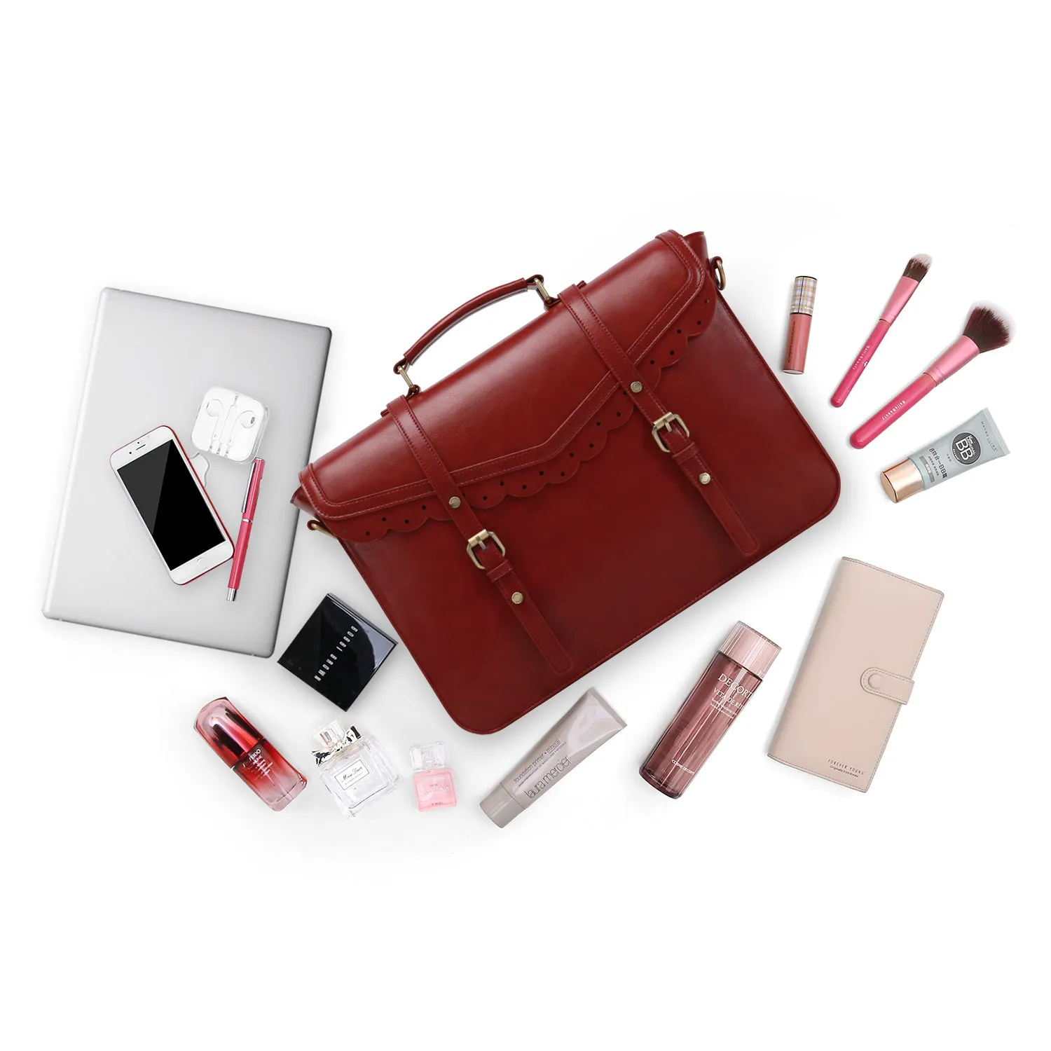 Trimmed Flap Boutique Briefcase