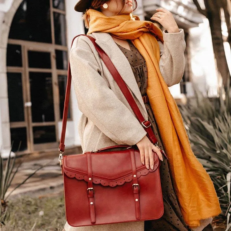 Trimmed Flap Boutique Briefcase