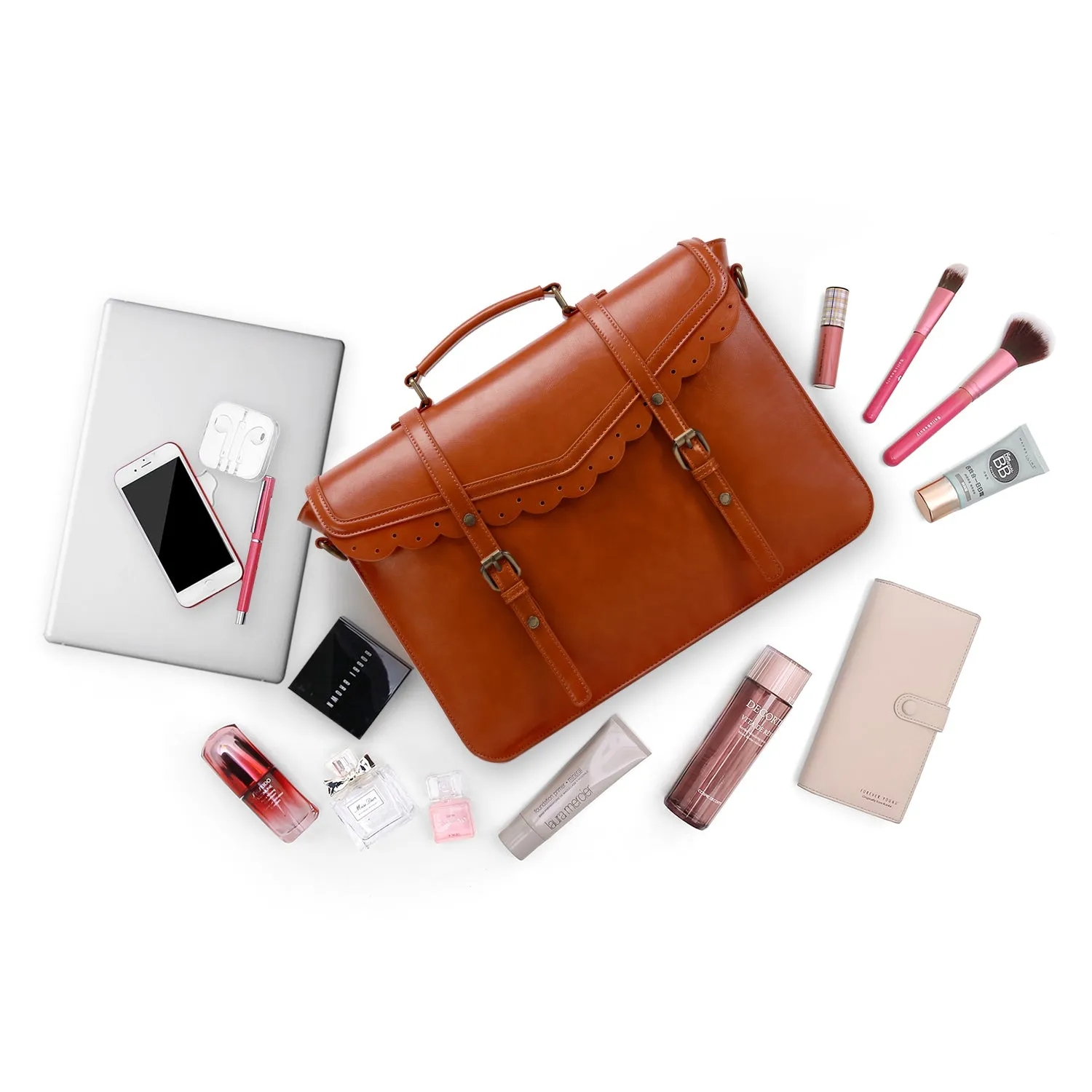 Trimmed Flap Boutique Briefcase