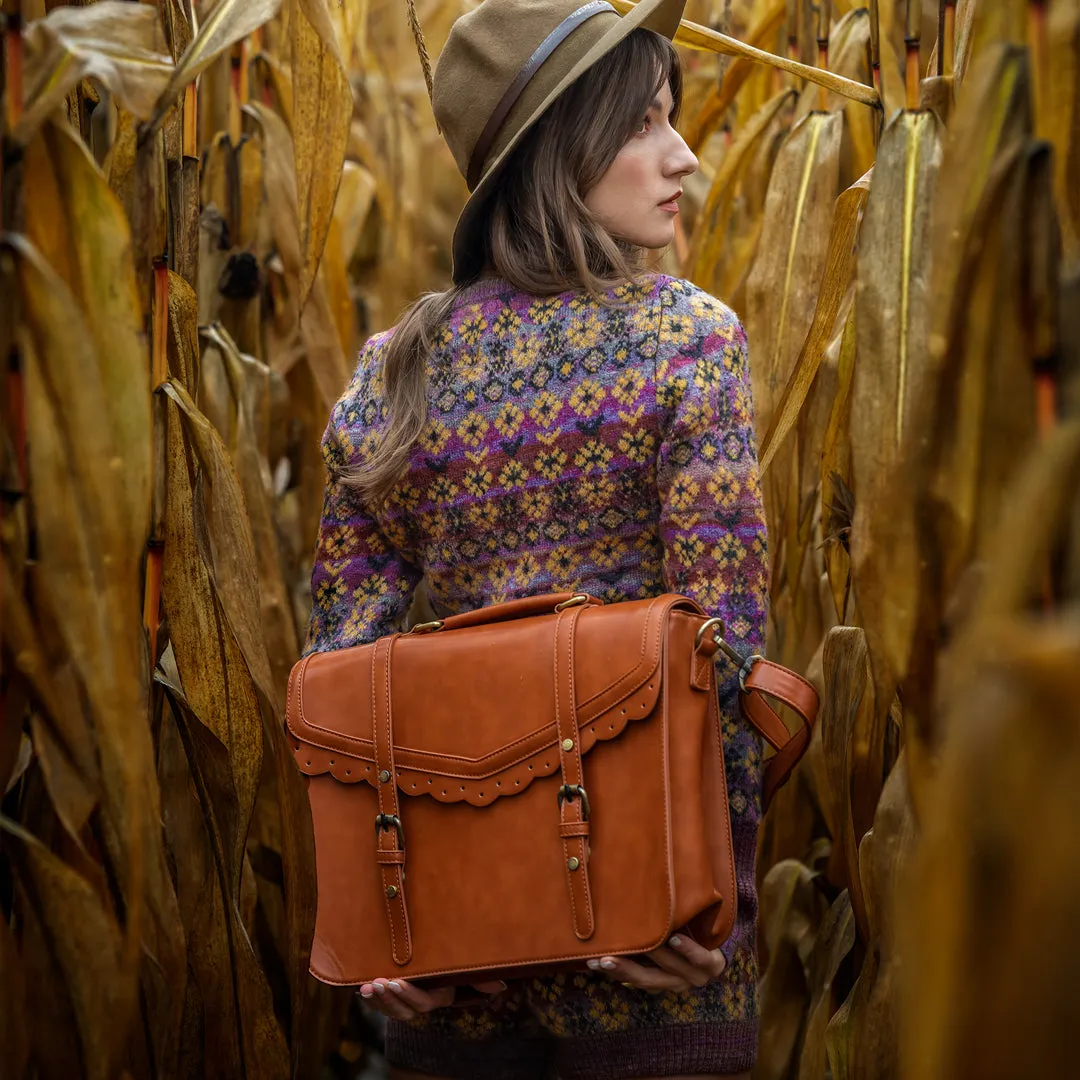 Trimmed Flap Boutique Briefcase