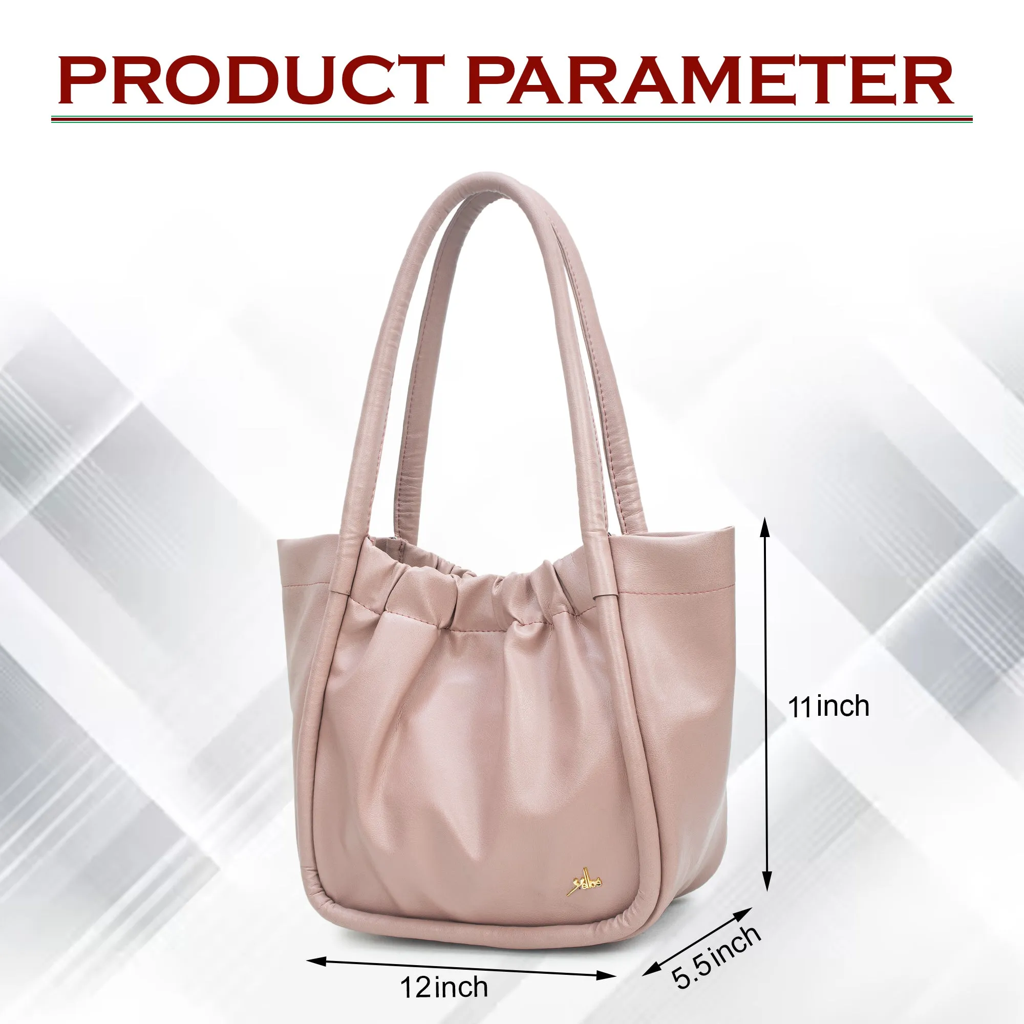 Women Pink Medium Solid Shoulder Bag with Pouch