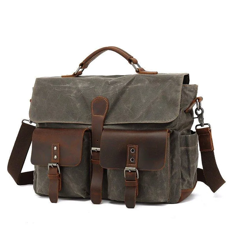 Woosir Mens Satchel Bag with Laptop Sleeve