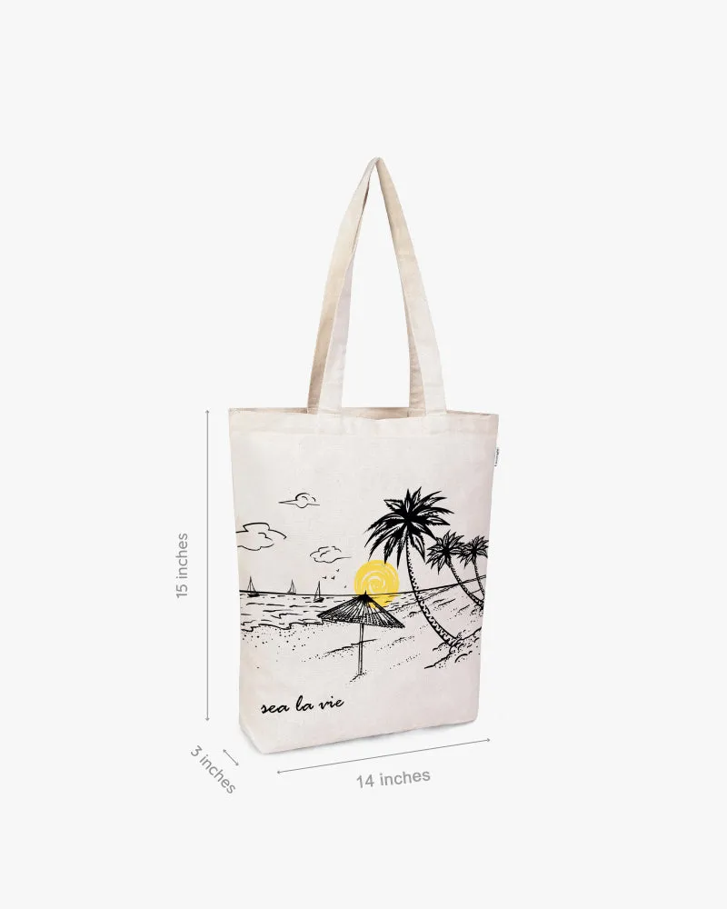 Zipper Tote Bag - Sea La Vie